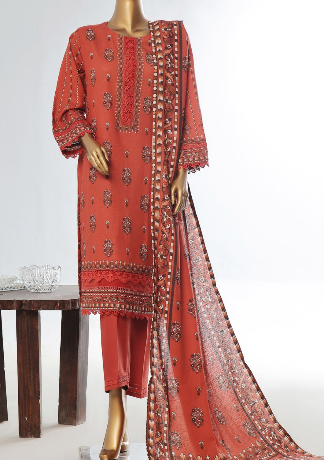 Amina Khatija 3pc Winter Khaddar Stitched | D-2415