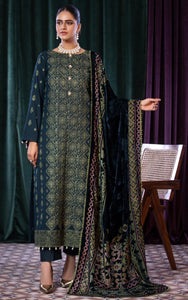 Brocade Winter Wear Plachi Dobata Unstitched D#2