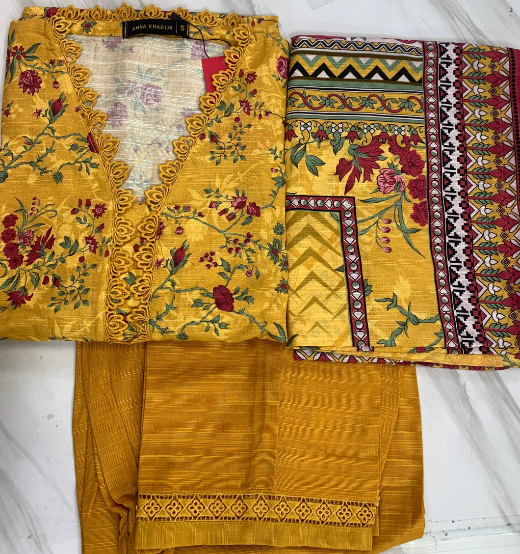Bin Saeed Winter | Khaddar 3pc Stitched | D14