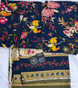 Bin Saeed Winter | Khaddar 3pc Stitched | D18
