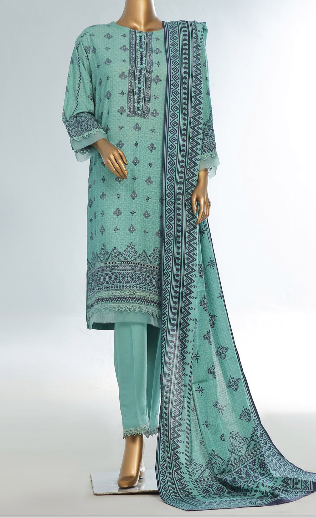 Amina Khatija 3pc Winter Khaddar Stitched | D-2411