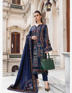 Maria BLuxury Lawn Eid Collection blue_1109