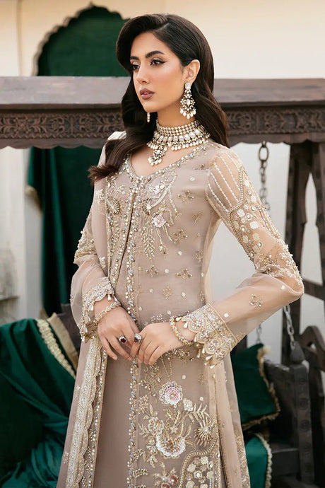 Ramsha Wedding wear H304 Beige