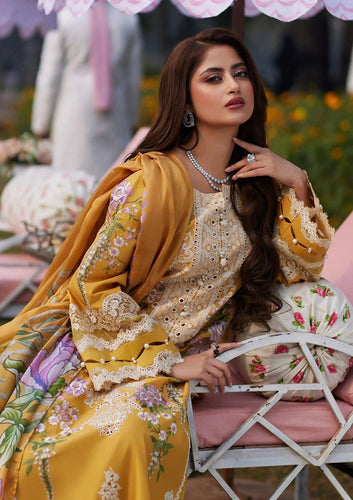 Elaf Luxury embroidered lawn _D7