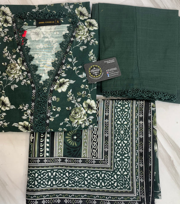 Bin Saeed Winter | Khaddar 3pc Stitched | D15