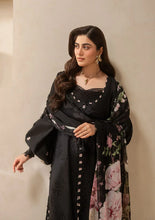 Load image into Gallery viewer, Elaf Premium Embroidered Chikankari Lawn Collection EHC-5A CHARCOAL unstitched'26