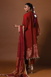 Khaadi polyester jacquard 3pcs suit-20