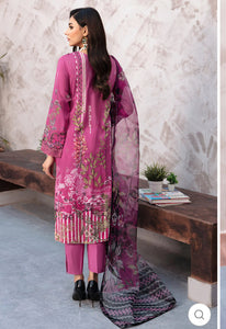 L-909 - GHAZAL - RAMSHA LAWN SUIT Unstitched
