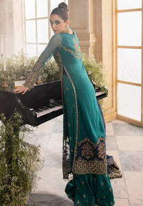 CHARIZMA 3PC UNSTITCHED PREMIUM LUXURY HANDWORK CHIFFON WITH PREMIUM EMBROIDERED DUPATTA DJW4-07