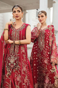 Maria B Chiffon Embroidered Suit | Wedding Wear | Unstitched D7