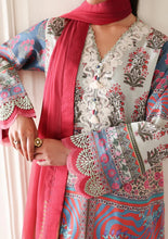 Load image into Gallery viewer, ROHEENAZ Éclat Garden Printed Lawn VOL4 D-502 (Rosette Dream) Unstitched
