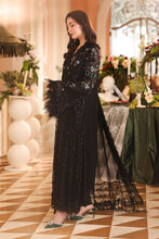 Load image into Gallery viewer, Maria.B Luxury Chiffons Embroidered  Suit | Unstitched | Party wear MPC-26-204 (BLACK)'26