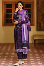 Load image into Gallery viewer, Farasha Winter Premium Viscose collection D-06 PLUM POWDER Unstitched