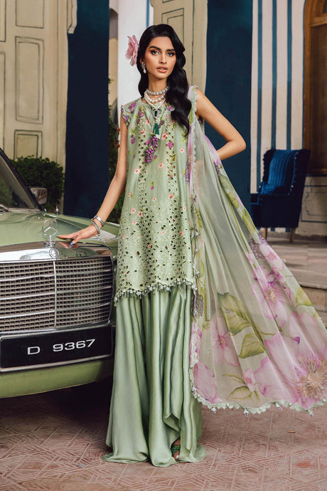 Maria B MPrints Embroidered Cambric suit |Unstitched MPT-2506A