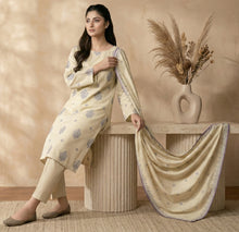 Load image into Gallery viewer, MANIZAY Premium Embroidered Lawn suit with Voile Dupatta |D-02 Unstitched