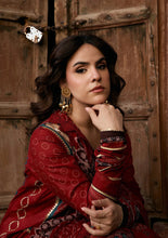 Load image into Gallery viewer, KAHF by ELAF Printed lawn collection with Chiffon Dupatta KPS-1A (SURKH NOOR) Unstitched'26