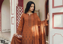Load image into Gallery viewer, MANIZAY Premium Embroidered Lawn suit with Heavy Crinkle Dupatta | D-03 Unstitched