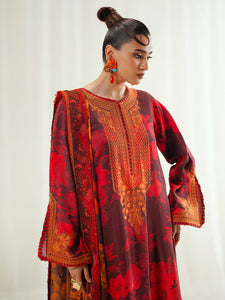 BIN İLYAS Viscose Unstitched 3pc winter collection 1106-A