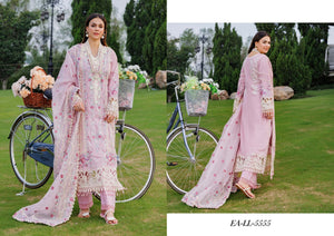 Eshaisha Embroidered luxury Lawn EA-LL-5555 Unstitched