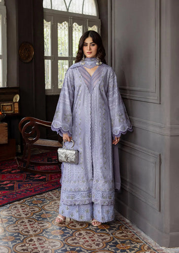 ELAF KAHF luxury lawn KKH-04 (WISTERIA) Unstitched