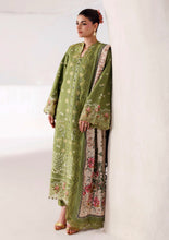 Load image into Gallery viewer, NAQSH Seraphine Winter Edit'26 lawn collection D-00269 (Olive Green) Unstitched