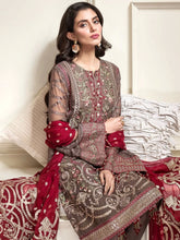 Load image into Gallery viewer, JAZMIN EMBROIDERED Chiffon Article no:10-SHERENE UNSTITCHED