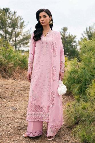 QALAMKAR Qlinekari  LAWN '25 |FREJA | DC-02| Unstitched