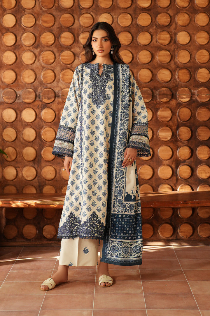 IZNIK Printed Viscose Linen IPF-07 Unstitched '25