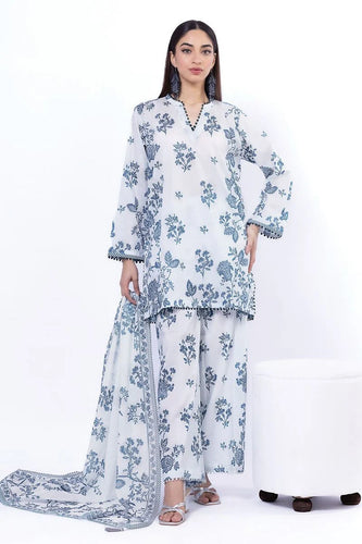 KHAADI lawn Unstitched 3pc suit (SS2142A)