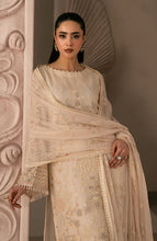 Load image into Gallery viewer, Lamisah Izhare luxury Chiffon Embroidered Suit |WHITE ROSE| Unstitched D-08