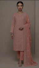 Load image into Gallery viewer, MANIZAY Premium Embroidered Lawn suit with Voile Dupatta |(D-05) Unstitched