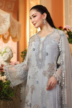 Load image into Gallery viewer, Maria.B Luxury Chiffons Embroidered  Suit | Unstitched | Party wear MPC-26-206 (MUTED BLUE)'26