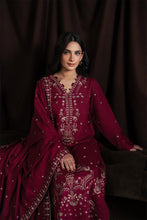 Load image into Gallery viewer, Neeshay EMBROIDERED WINTER Reverie karandi collection MERLOT'25