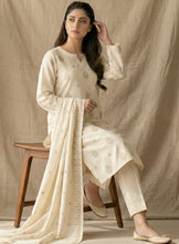 Load image into Gallery viewer, MANIZAY Premium Embroidered Lawn suit with Voile Dupatta |D-01 Unstitched