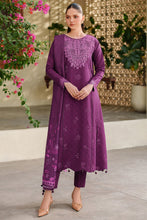 Load image into Gallery viewer, Farasha Winter Premium Viscose collection D-04 WILD PLUM Unstitched