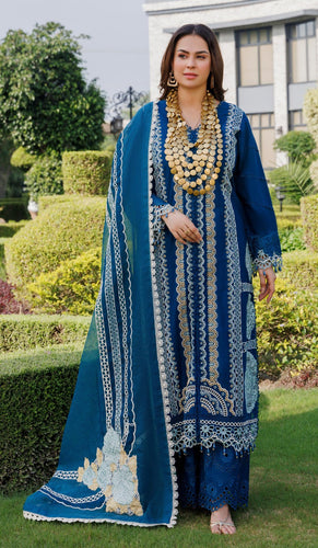 Eshaisha Embroidered luxury Lawn EA-LL-5552 Unstitched