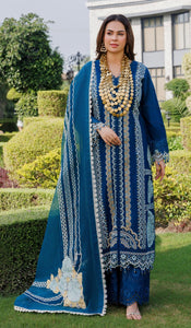 Eshaisha Embroidered luxury Lawn EA-LL-5552 Unstitched