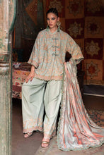 Load image into Gallery viewer, Maria B MPrints Embroidered Irish Linen suit |Unstitched MPT-3108-B '26