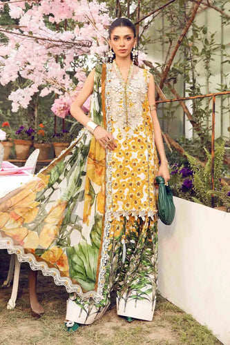 Maria B MPrints Embroidered Suit | Summer Wear | Unstitched MPT-2606-A
