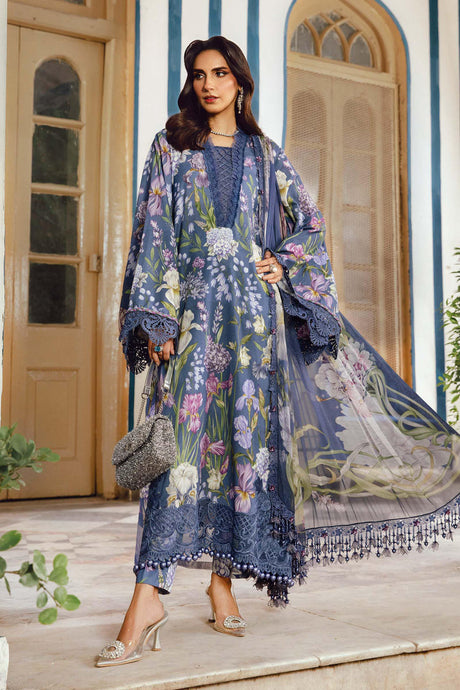 Maria B MPrints Embroidered Cambric suit |Unstitched MPT-2708B