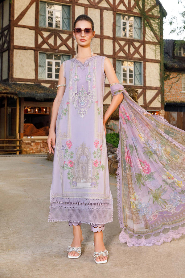 Maria B MPrints Embroidered Suit | Summer Wear | Unstitched 13B