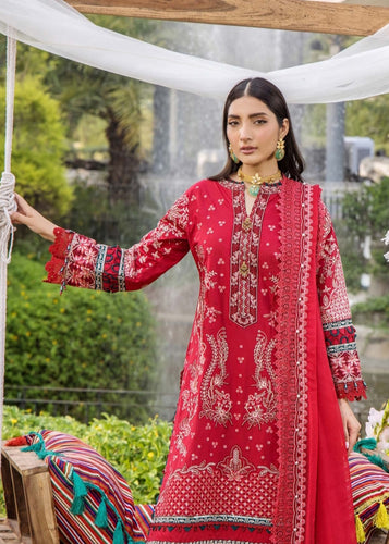 Eshaisha Luxury lawn Embroidered Collection Unstiched EA-LL-5547