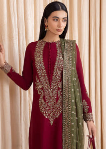 Jazmin EMBROIDERED RAW SILK Article NO:UR-7004 Unstitched