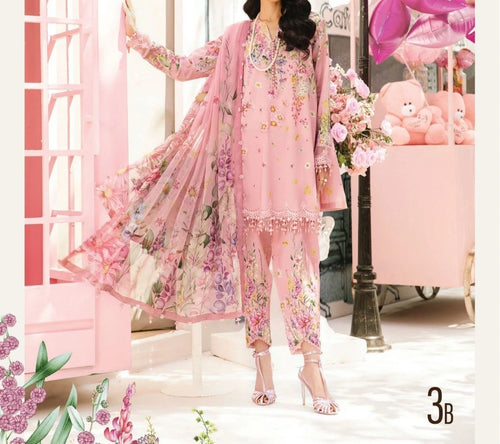 Maria B MPrints Embroidered Suit | Summer Wear | Unstitched MPT-2603-B