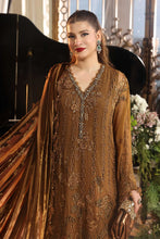 Load image into Gallery viewer, Maria.B Luxury Chiffons Embroidered  Suit | Unstitched | Party wear MPC-26-205 (MUSTARD)'26