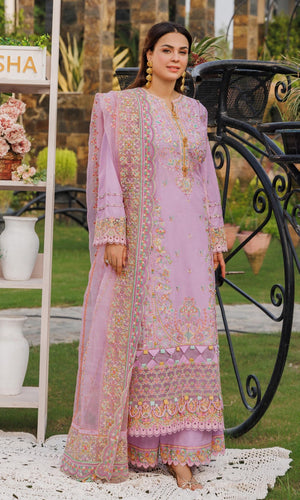 Eshaisha Embroidered luxury Lawn EA-LL-5559 Unstitched