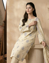 Load image into Gallery viewer, MANIZAY Premium Embroidered Lawn suit with Voile Dupatta |D-02 Unstitched