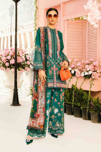 Maria B MPrints Embroidered Suit | Summer Wear | Unstitched MPT-2610-A