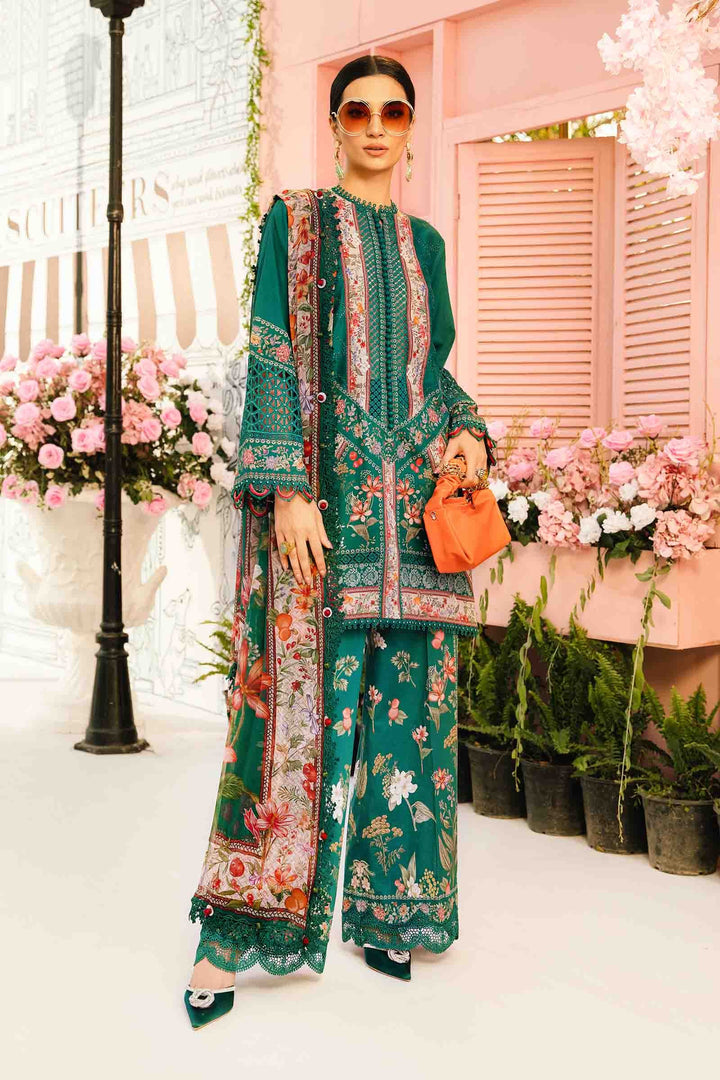 Maria B MPrints Embroidered Suit | Summer Wear | Unstitched MPT-2610-A
