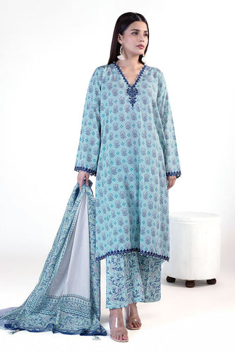 KHAADI lawn Unstitched 3pc suit (SS2410A)